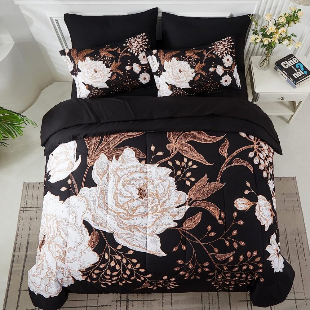 Full SET Botanical Floral Bedding Set